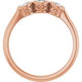 10K Rose Gold 1/3 CTW Lab-Grown Diamond Anniversary Band