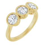 10K Yellow Gold 1 1/2 CTW Lab-Grown Diamond Anniversary Band