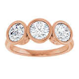10K Rose Gold 1 1/2 CTW Lab-Grown Diamond Anniversary Band