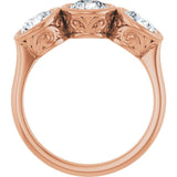 10K Rose Gold 2 1/5 CTW Lab-Grown Diamond Anniversary Band