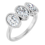 10K White Gold 2 1/4 CTW Lab-Grown Diamond Anniversary Band