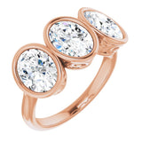 10K Rose Gold 3 CTW Lab-Grown Diamond Anniversary Band