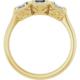 10K Yellow Gold 1 1/2 CTW Lab-Grown Diamond Anniversary Band