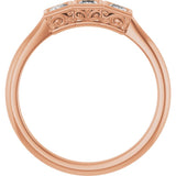 10K Rose Gold 1/3 CTW Lab-Grown Diamond Anniversary Band