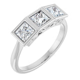 10K White Gold 1 1/5 CTW Lab-Grown Diamond Anniversary Band