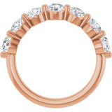 10K Rose Gold 1 1/3 CTW Lab-Grown Diamond Anniversary Band