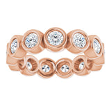 10K Rose Gold 1 1/2 CTW Lab-Grown Diamond Eternity Band Size 6.25