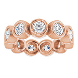 10K Rose Gold 1 1/2 CTW Lab-Grown Diamond Eternity Band Size 4.25