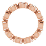 10K Rose Gold 1 1/2 CTW Lab-Grown Diamond Eternity Band Size 4.5