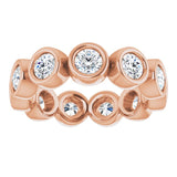 10K Rose Gold 1 1/2 CTW Lab-Grown Diamond Eternity Band Size 5.25