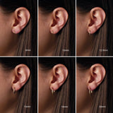 14K Rose Gold Hinged 10 mm Hoop Earring