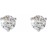 14K White Gold 1/5 CTW Natural Diamond Earrings