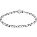14K White Gold 4 CTW Lab-Grown Diamond Line 7