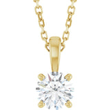 14K Yellow Gold 1/2 CT Lab-Grown Diamond 18