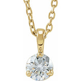 14K Yellow Gold 1/4 CTW Natural Diamond 18