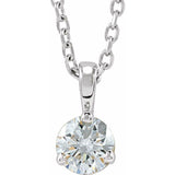 Platinum 1/4 CTW Natural Diamond 18