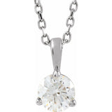 Sterling Silver 1/3 CTW Natural Diamond 18