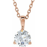 14K Rose Gold 1/2 CTW Natural Diamond 18