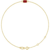 14K Yellow Gold Natural Ruby 6 1/2-7 1/2