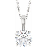 14K White Gold 1 1/2 CT Lab-Grown Diamond 18