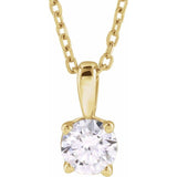 14K Yellow Gold 1 1/2 CT Lab-Grown Diamond 18