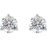 18K White Gold 1/2 CTW Natural Diamond Stud Earrings