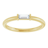 14K Yellow Gold 1/8 CTW  Natural Diamond Stackable Ring