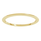 10K Yellow Gold 1 mm Comfort-Fit Half Round Band Size 9.5