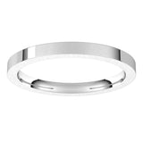 Platinum 2 mm Comfort-Fit Flat Band Size 5.5
