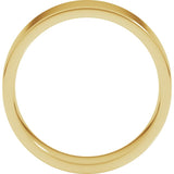 14K Yellow Gold 6 mm Lightweight Comfort-Fit Flat Band Size 10