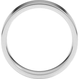 Platinum 6 mm Lightweight Comfort-Fit Flat Band Size 9