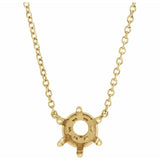 14K Yellow Gold 6.5 mm Round Solitaire 18