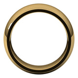 14K Yellow Gold 9 mm Comfort-Fit Half Round Band Size 6