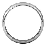 14K White Gold 4.5 mm Half Round Band Size 8