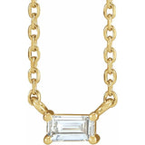 14K Yellow Gold 1/8 CT Natural Diamond Solitaire 18