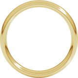 14K Yellow Gold 4 mm Comfort-Fit European-Style Band Size 11.5