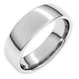 14K White Gold 6 mm Comfort-Fit European-Style Band Size 11