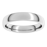 Platinum 4 mm Comfort-Fit European-Style Band Size 7.5