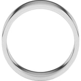 14K White Gold 8 mm Flat Band Size 8.5