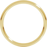 10K Yellow Gold 1.5 mm Comfort-Fit Full Round Band Size 4