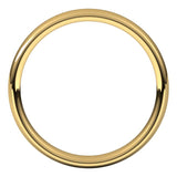 14K Yellow Gold 3.5 mm Comfort-Fit European-Style Band Size 5.5