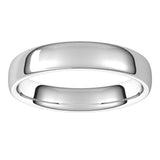 10K White Gold 4.5 mm Comfort-Fit European-Style Band Size 7.5
