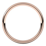 14K Rose Gold 2.5 mm Comfort-Fit European-Style Band Size 8.5