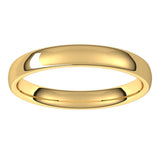 10K Yellow Gold 3.5 mm Comfort-Fit European-Style Band Size 9