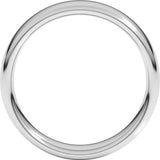 14K White Gold 5.5 mm Comfort-Fit European-Style Band Size 9
