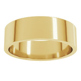 14K Yellow Gold 6 mm Flat Band Size 10