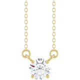 14K Yellow Gold 1/2 CT Lab-Grown Diamond Solitaire 18