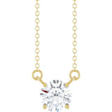 14K Yellow Gold 3/4 CT Lab-Grown Diamond Solitaire 18