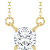 14K Yellow Gold 3/4 CT Lab-Grown Diamond 18" Necklace