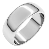 Palladium 7 mm Half Round Band Size 6